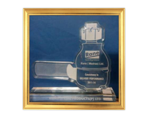 Recognition certificate / award